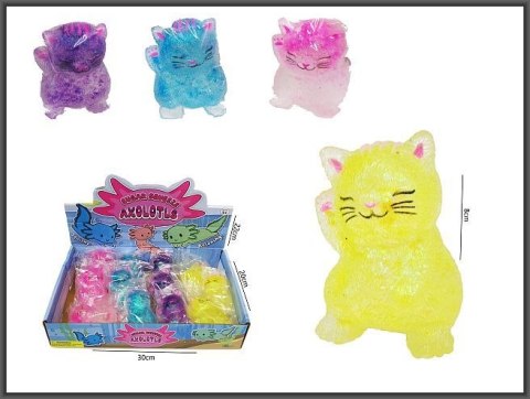 Gniotek Dinozaur brokatowy do ściskania 8cm 4-kolory Hipo (HPB04)