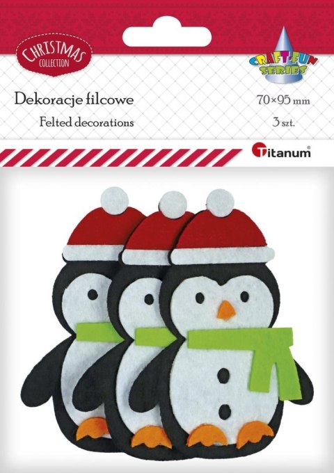 Ozdoba filcowa Craft-Fun Series pingwiny Titanum (EA531)