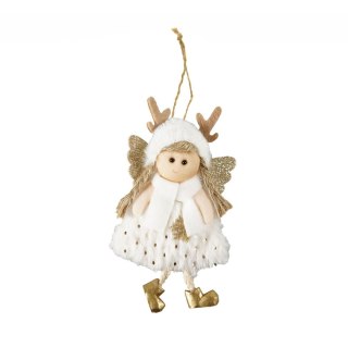 Ozdoba świąteczna Aniołek z futerkiem - zawieszka Arpex (BN0247)