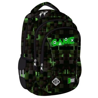 Plecak GREEN GAME 3-KOMORY St.Right (BP-77)