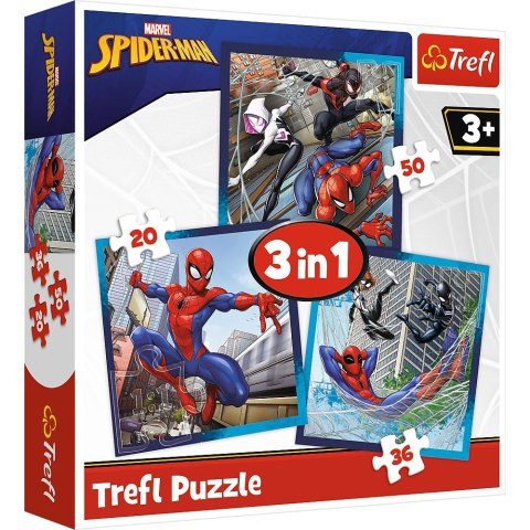 Puzzle Spiderman Pajęczy przyjaciele 4w1 el. Trefl (34874)