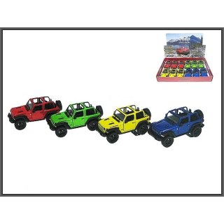 Samochód Jeep Wrangler 2018 4-kolory 1:34 napęd Hipo (HXKT230)