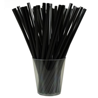 Słomka wielorazowe - proste czarne 20 szt Arpex (KS1960)