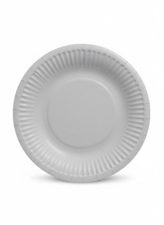 Talerz jednorazowy Monocolor Light Blue papier śr. 180mm 8 szt Paw (PPD8000705)