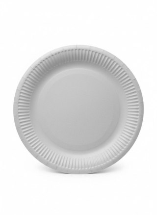 Talerz jednorazowy Monocolor light blue papier śr. 230mm 8 szt Paw (PPL8000705)