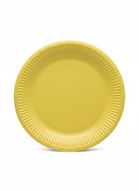 Talerz jednorazowy gold papier śr. 230mm 8 szt Paw (PPL8000709)