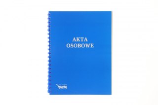 Teczka do akt osobowych ABCDE niezadrukowana A4 niebieski karton Warta (1824-339-093)