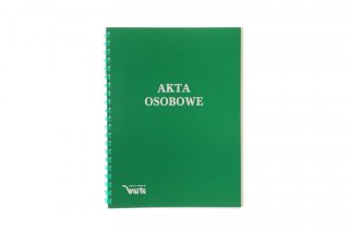 Teczka do akt osobowych ABCDE niezadrukowana A4 zielony karton Warta (1824-339-094)