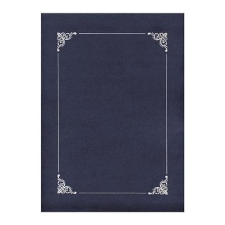 Teczka ofertowa ozdobna na dyplom ze złotą ramką A4 kolor: granatowy Galeria Papieru (220411)