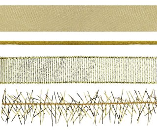 Wstążka Craft-Fun Series 4 wzoryx2 [mm x m] złota Titanum (709046)