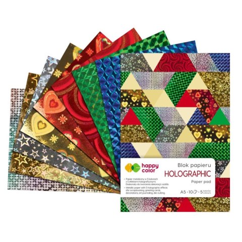 Zeszyt papierów kolorowych z motywami A5 10k Happy Color (HA 3807 1520-H)