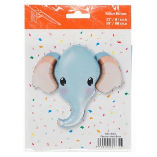 Balon foliowy Słonik niebieski, pakowany 24cal Godan (B901805A)