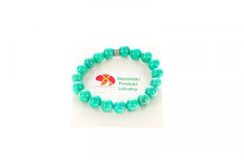Bransoletka bransoletka magnezyt szmaragdowy 10mm Mol