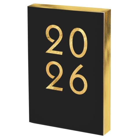 Kalendarz książkowy (terminarz) czarny ART 2026 A5 Antra (A5 DNS)