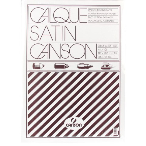 Kalka kreślarska A3 przezroczysty 90g [mm:] 297x420 Canson (200751133)