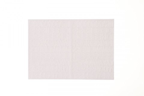 Litery samoprzylepne biały Farro