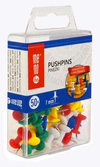 Pinezki kolor: mix 50 szt Memobe (MP002-99)