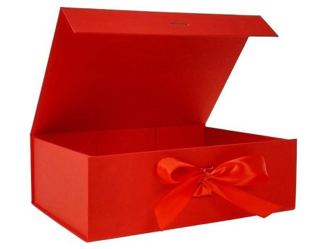 Pudełko na prezent do samodzielnego składania, czerwone [mm:] 280x200x 90 Adar (617810)