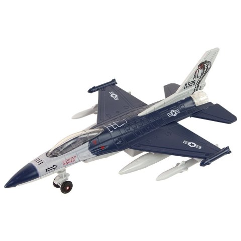 Samolot Napęd Frykcyjny Światła Dźwięki 1:72 Granatowy Lean (15407)
