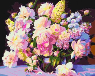 Zestaw kreatywny Malowanie po numerach 40x50cm Bukiet Flamingo Line (FSY222)