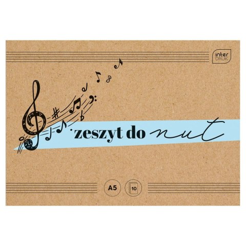 Zeszyt do nut A5 16k. 70g pięciolinia Interdruk (ZENA5L)