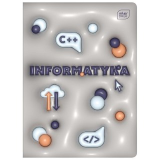 Zeszyt tematyczny HYBRID INFORMATYKA A5 60k. 70g krata Interdruk (+pigułka wiedzy)