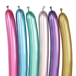 Balon do modelowania efekt chromu mix 10 szt Arpex (KB5135)