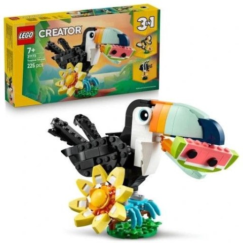 Klocki konstrukcyjne Creator Dzikie zwierzęta: Tropikalny tukan Lego (31173)