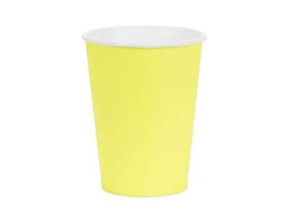 Kubek jednorazowy żółty papier 250ml Partydeco (KPP90-084-EU1)