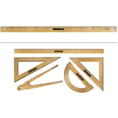 Linijka drewniana 100cm Faibo