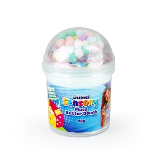 Masa plastyczna dla dzieci SENSORY MASA BUTTER DOUGH 80g mix Dumel (DD30639)