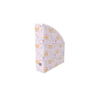 Pojemnik na dokumenty pionowy PUPPIES A4 mix nadruk karton pokryty folią Biurfol (NSE-01-36)