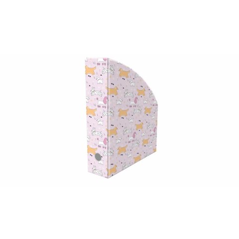 Pojemnik na dokumenty pionowy PUPPIES A4 mix nadruk karton pokryty folią Biurfol (NSE-01-36)