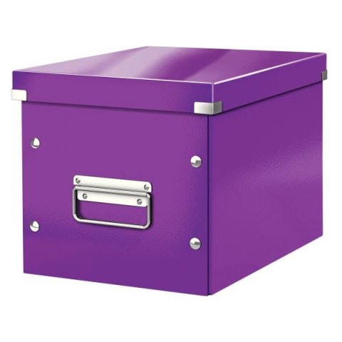 Pudło archiwizacyjne Click & Store Cube rozmiar M B5+ fioletowy karton/PP/okucia metal Leitz (61090062)