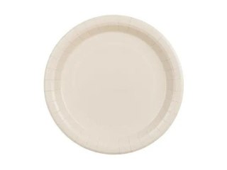 Talerz jednorazowy beżowe papier śr. 230mm 6 szt Partydeco (TPP102-013)