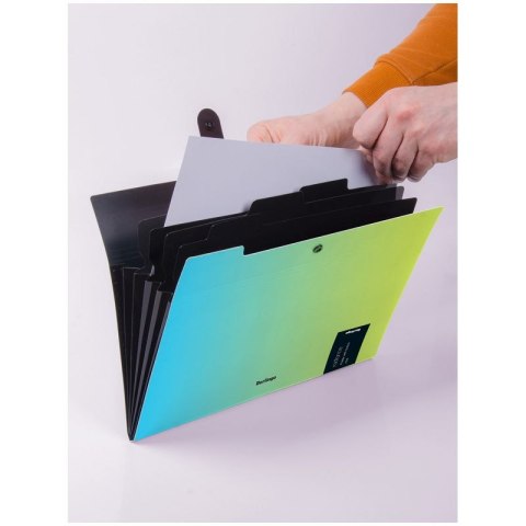 Teczka z przegródkami Radiance A4 kolor: mix 5 przegródek Berlingo (4260709080246)