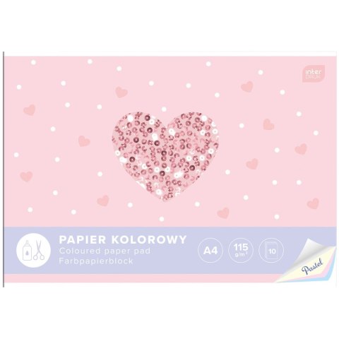 Zeszyt papierów kolorowych A4 115g 10k Interdruk (5902277294166)
