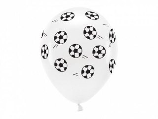 Balon gumowy Eco pastelowe, Piłki biała 330mm Partydeco (ECO33P-203-008-6)