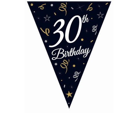 Girlanda papierowa 30 URODZINY - 270 cm Godan (GP-GF30)