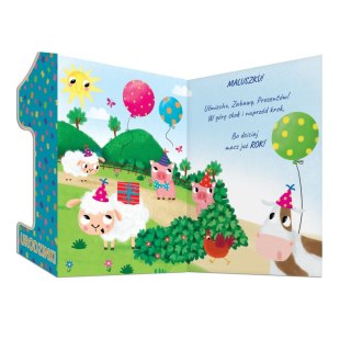 Kartka składana Karnet A5 z klapką roczek kotek A5 Henry (5905701487868)