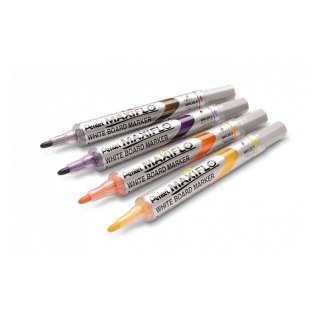 Marker permanentny MARKER wkład 4 kolory 6,0mm okrągła końcówka Pentel (MWL5SBF-ST4ABCDPL)