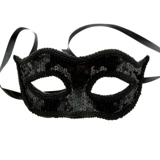 Maska cekinowa czarna Godan (YH-MCCZ)