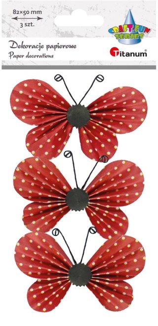 Ozdoba papierowa Craft-Fun Series motyle 3D Titanum (22YX0825-5A)