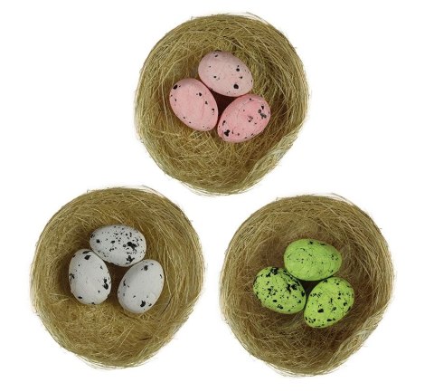 Ozdoba wielkanocna Craft-Fun Series Gniazdo z jajeczkami Titanum