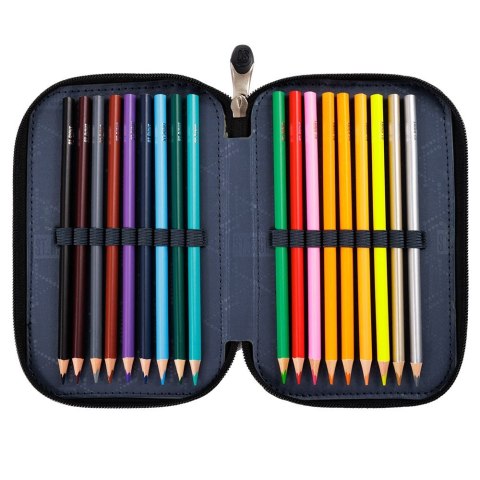 Piórnik CHESS CATS POTRÓJNY PC-05 5903235664540 St.right (Z WYPOSAŻENIEM)