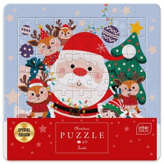 Puzzle Boże Narodzenie w ramce 49 el. Interdruk (SANTA)