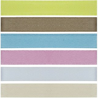 Wstążka Craft-Fun Series 2324015-A 6 kolorów 10x2 [mm x m] mix Titanum (1cmx2m)