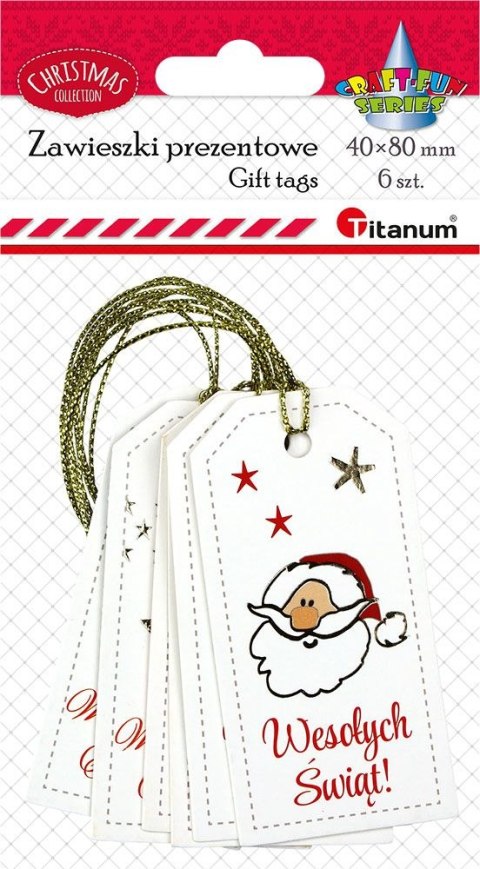 Bileciki do prezentów Craft-Fun Series „Wesołych Świąt" Titanum (24ESD015)