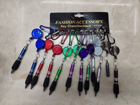 Brelok długopis, karta 12 szt. Adar (596832)