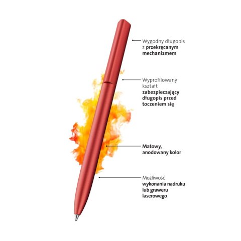 Długopis K6 Ineo Fiery Red wkład niebieski Pelikan (822435)